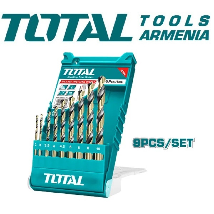HSS սպիրալաձև գայլիկոնների հավաքածու 9 հատ (TACSD0095)