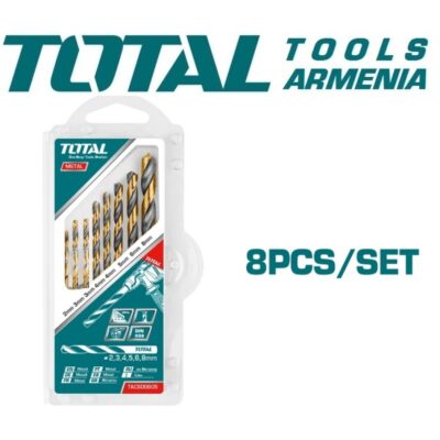 HSS սպիրալաձև գայլիկոնների հավաքածու 8հատ (TACSD0801)