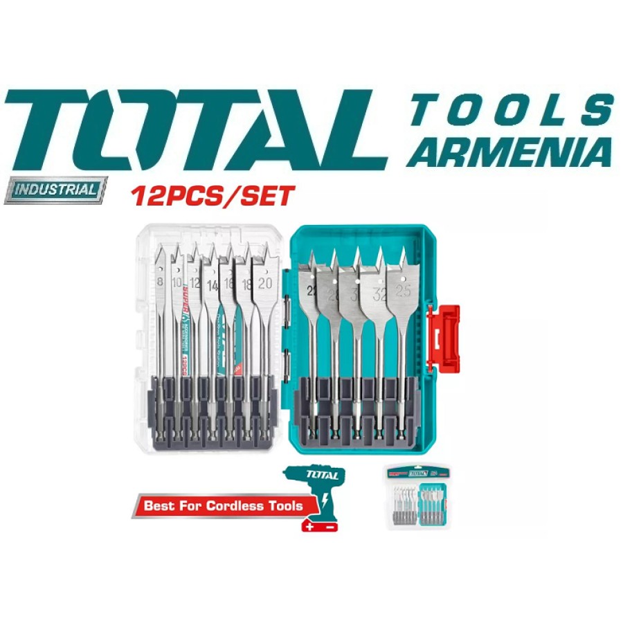 Հարթ գայլիկոնների հավաքածու 12 կտոր (TACSDL1206)