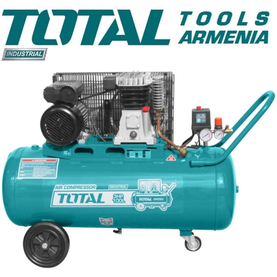 Օդայուղային գոտային կոմպրեսոր 100 լ/ 2.2 կՎտ (TC1301006)