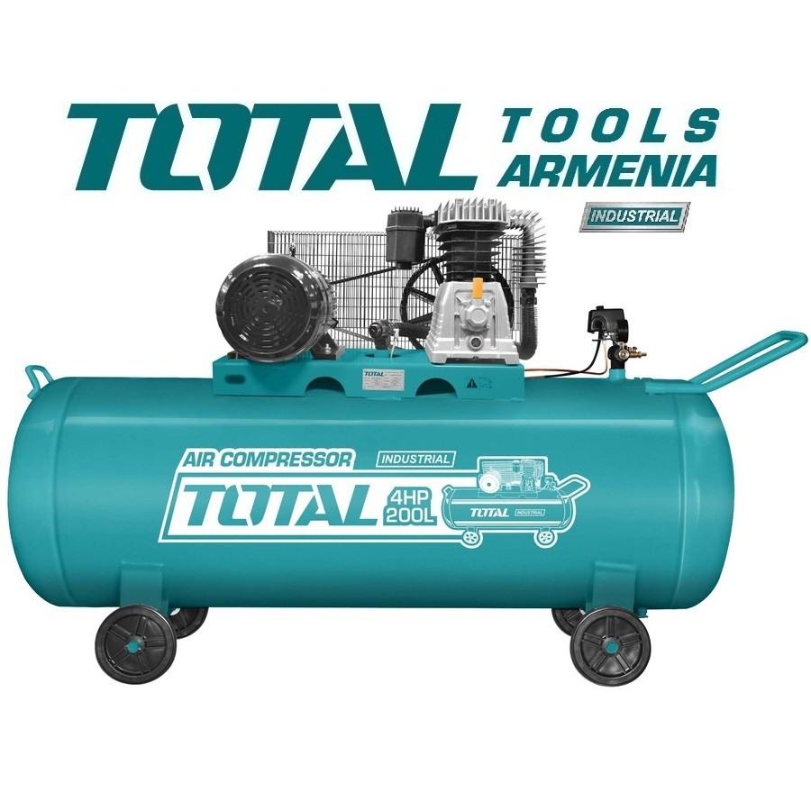 Օդայուղային գոտային կոմպրեսոր 200 լ / 3 կՎտ (TC1402002)