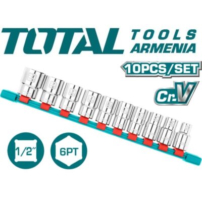 Ճռիկի գլխիկների հավաքածու ` 1/2 գլխիկներ 10 – 24 մմ (THT121101)