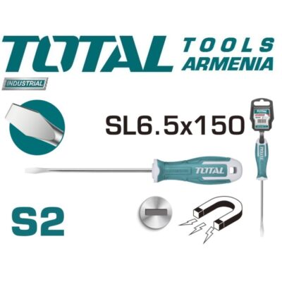 Պտուտակահան ՝ հարթ ( տափակ ) SL 6.5 x 150 մմ  (THT266150)