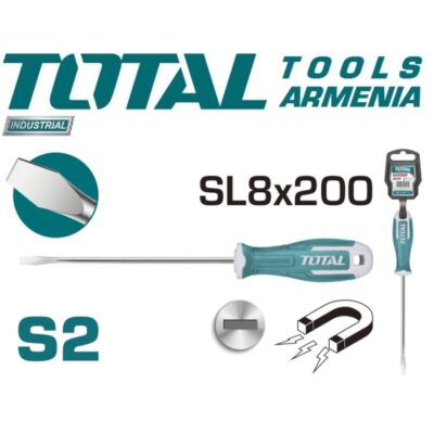 Պտուտակահան ՝ հարթ ( տափակ ) SL 8 x 200 մմ (THT268200)