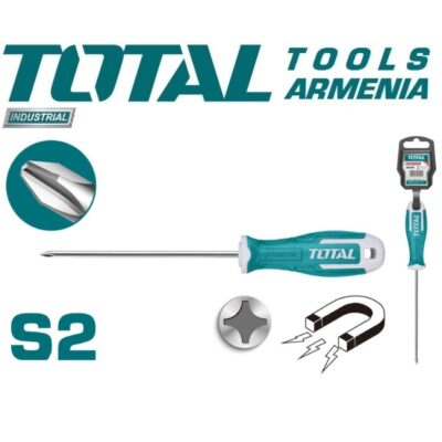 Phillips խաչաձև պտուտակահան PH1x75 մմ (THT26PH1075)