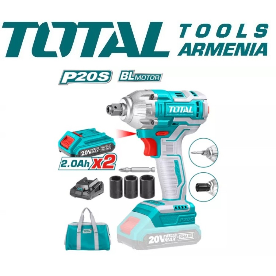 Լիթիում - իոնային Գայկավյորտ 20 Վ / 220 Նմ - 1/2 դյույմ (TIWLI20208)