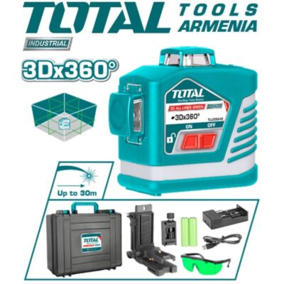 3D լազերային հարթաչափ բոլոր գծերով կանաչ (TLL255245)