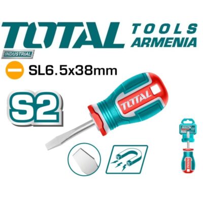 ﻿﻿Պտուտակահան տափակ SL 6.5 x 38 մմ (TSDSL6038)