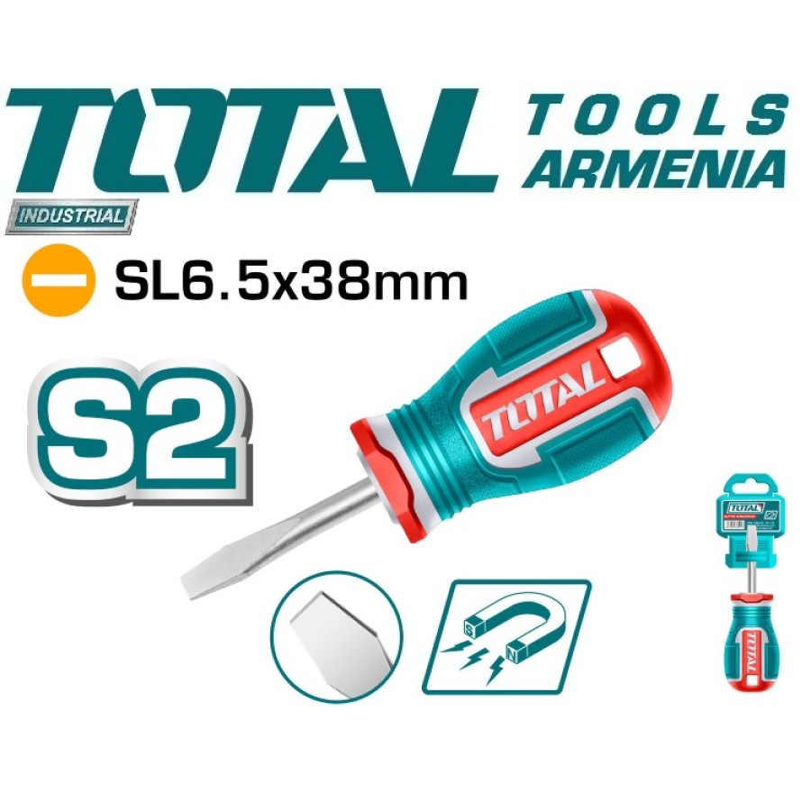 ﻿﻿Պտուտակահան տափակ SL 6.5 x 38 մմ (TSDSL6038)