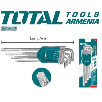 Աստղաձև (Torx) բանալիների հավաքածու 9 հատ (THT106392)