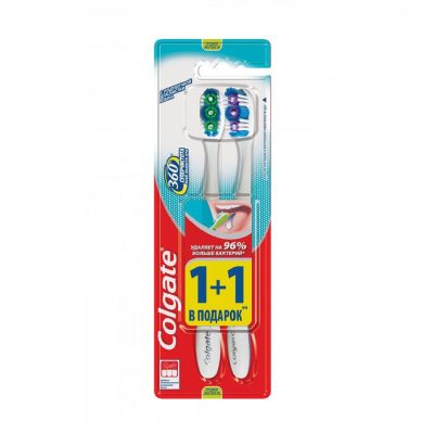 Ատամի խոզանակ Colgate 360 Super Clean Medium 1+1 հատ