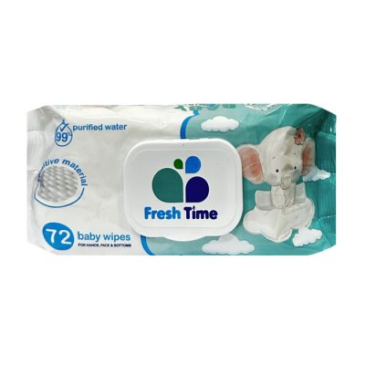 Անձեռոցիկ խոնավ Biocotton Fresh Time մանկական 72 հատ
