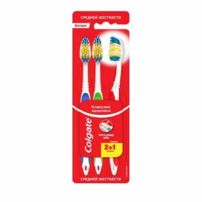 Ատամի խոզանակ Colgate Deep Clean Medium 2+1 հատ