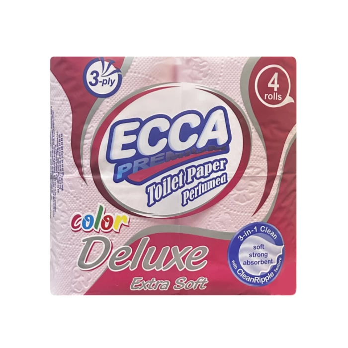 Զուգարանի թուղթ Ecca Deluxe 3 շերտ 4 hատ