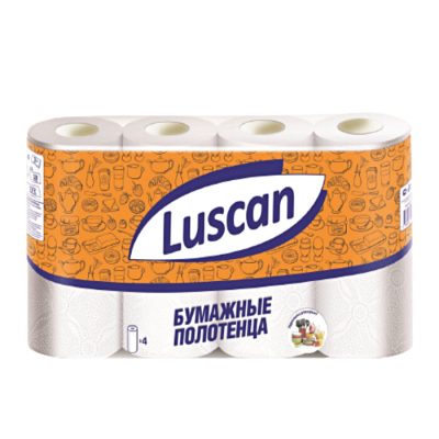 Սրբիչ խոհանոցի Luscan 2 շերտ 4 հատ 12,5 մ
