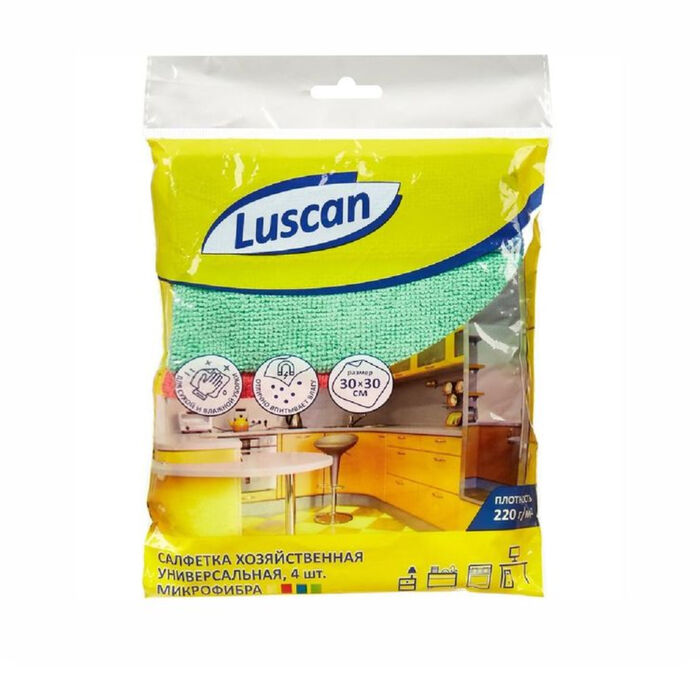 Շոր սեղանի Luscan Microfibre 30x30 սմ 220 գր 4 հատ