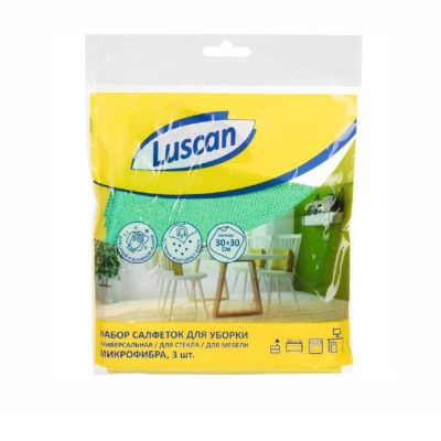 Շոր սեղանի Luscan Microfibre 30×30 սմ 180 գր 3 հատ