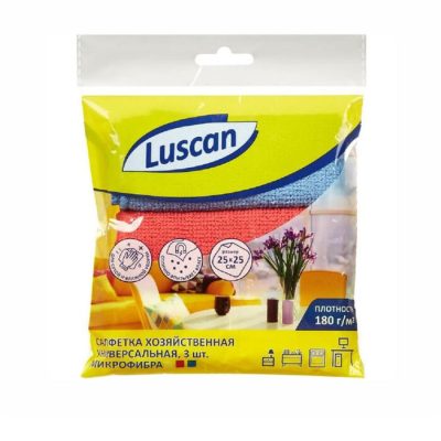 Շոր սեղանի Microfibre Luscan 25×25 սմ 3 հատ 957392