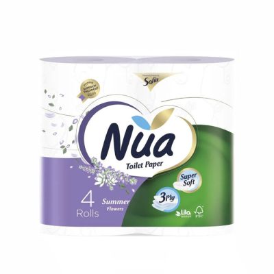 Զուգարանի թուղթ Nua Summer Flowers 3 շերտ 4 հատ