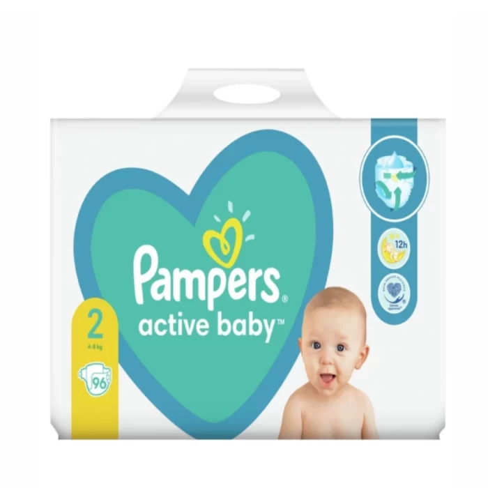 Տակդիր Pampers Active N2 4-8 կգ 96 հատ