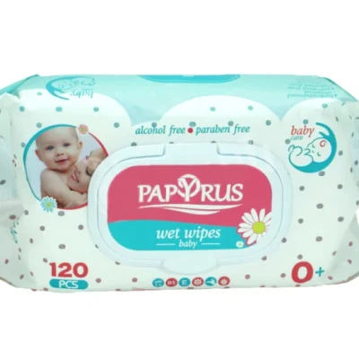 Անձեռոցիկ խոնավ Papyrus մանկական 120 հատ