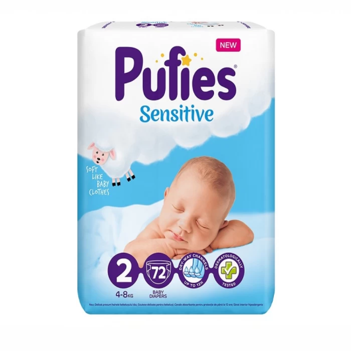 Տակդիր Pufies N2 4-8 կգ 72 հատ