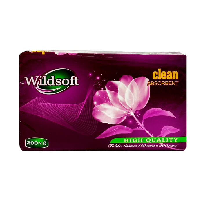 Անձեռոցիկ Wildsoft 200 հատ 2 շերտ
