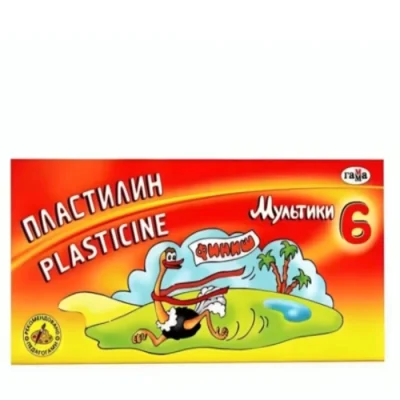 Պլաստիլին Гамма 6 գույն