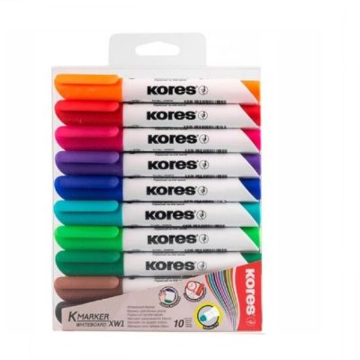 Մարկերների հավաքածու Kores Whiteboard 10 գույն