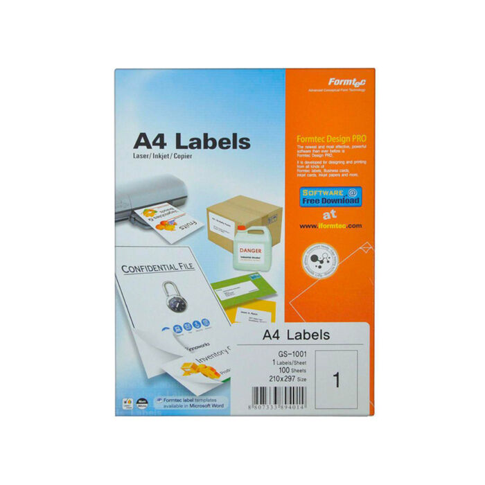 Թուղթ Label A4 210х297 մմ 1 բաժին 1 թերթ